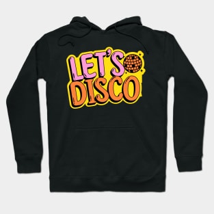 DISCO - Let's Disco Mirror Ball (yellow/orange/pink) Hoodie